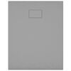 vidaXL Receveur de douche SMC Gris 100x80 cm