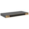 vidaXL &Eacute;tag&egrave;re murale flottante 4 pcs Gris brillant 50x23x3,8 cm MDF