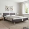 vidaXL Cadre de lit sans matelas gris similicuir 140x200 cm