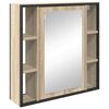 vidaXL Ensemble de mobilier de salle de bain 3 pcs Ch&ecirc;ne Sonoma