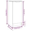 vidaXL Buffet Ch&ecirc;ne fum&eacute; 30x30x70 cm Bois d'ing&eacute;nierie