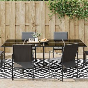 vidaXL Tapis d'ext&eacute;rieur ARAKIL Blanc et noir 190x290 cm PP