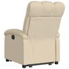 vidaXL Fauteuil inclinable Cr&egrave;me Tissu