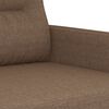 vidaXL Ensemble de canap&eacute;s 3 pcs avec coussins Marron Tissu