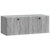 vidaXL Meuble TV mural Sonoma gris 78,5 x 31 x 30 cm Bois d'ing&eacute;nierie