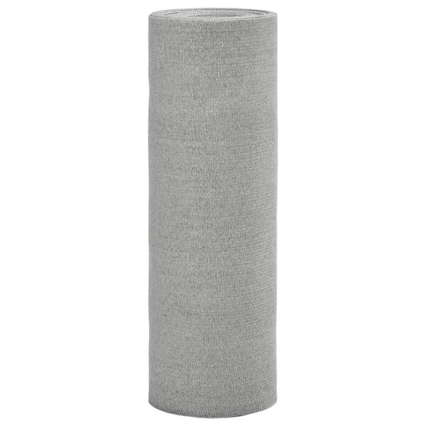 vidaXL Filet brise-vue gris clair 1,5x50 m PEHD 75 g/m&sup2;