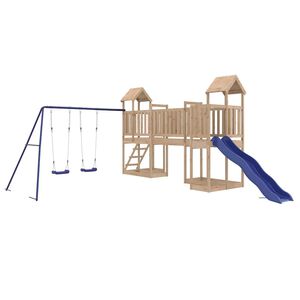 vidaXL Aire de jeux d'ext&eacute;rieur bois de pin massif