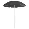 vidaXL Parasol de jardin avec m&acirc;t en acier anthracite 180 cm