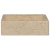 vidaXL Lavabo Cr&egrave;me 40x40x12 cm Marbre