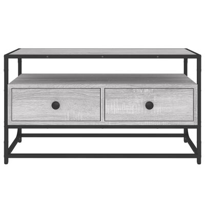 vidaXL Meuble TV sonoma gris 80x35x45 cm bois d'ingénierie