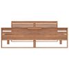 vidaXL Cadre de lit Bois de teck massif 160x200 cm