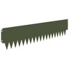 vidaXL Bordure de Pelouse 10 pc 103 x 25 cm m&eacute;tal Vert olive