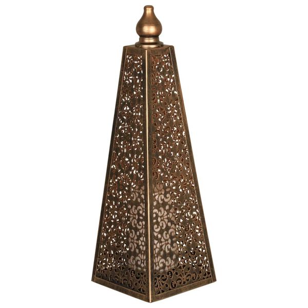 Luxform Lighting Lampe &agrave; LED sur piles Pyramid 45 cm Cuivre