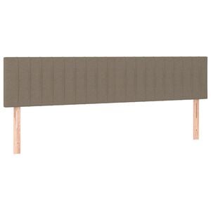vidaXL T&ecirc;tes de lit Taupe 180x5x78/88 cm Tissu