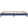 vidaXL Cadre de lit sans matelas bleu 160x200 cm tissu