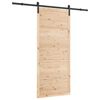 vidaXL Porte coulissante Naturel 80 x 208 cm Bois de pin massif