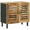 vidaXL Armoire d'&eacute;vier avec stockage Marron et Noir 62 x 33 x 58 cm