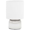 vidaXL Lampes de table 2 pcs Bouton tactile Blanc E14