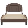 vidaXL Cadre de lit Viana sans matelas marron 100x200 cm similicuir