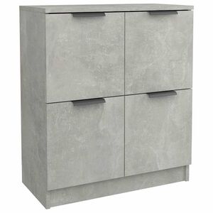 vidaXL Buffet Gris b&eacute;ton 60x30x70 cm Bois d'ing&eacute;nierie
