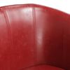 vidaXL Fauteuil rouge bordeaux similicuir