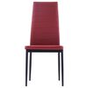 vidaXL Mobilier de salle à manger 5 pcs Rouge bordeaux