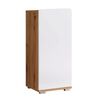 Trendteam Armoire de rangement de sol Ciara Blanc et ch&ecirc;ne artisanal