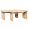 vidaXL Table basse 2 pcs Naturel Bois massif en pin