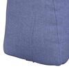 vidaXL Coussin de Dos Bleu denim 60 x 24 x 50 cm tissu