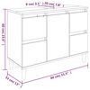 vidaXL Meuble d'&eacute;vier sonoma gris 80x33x60 cm bois d'ing&eacute;nierie