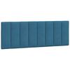 vidaXL Lit avec matelas Hanko bleu 140x200 cm velours