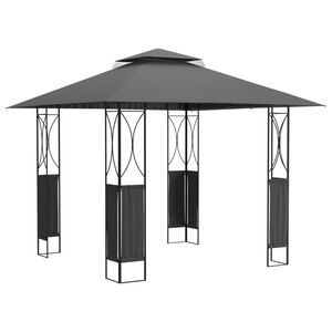 vidaXL Belv&eacute;d&egrave;re avec toit anthracite 300x300x270 cm acier
