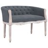 vidaXL Banc Gris foncé 98x56x69 cm Velours