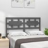 vidaXL T&ecirc;te de lit Gris 125,5x4x100 cm Bois massif de pin