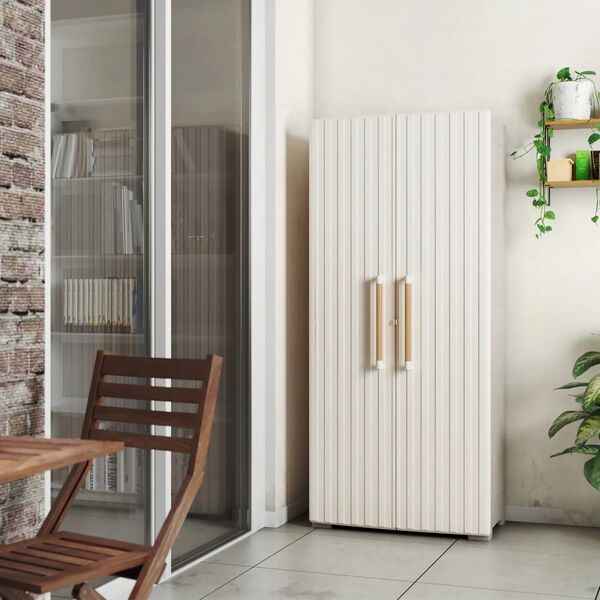 Keter Armoire de rangement polyvalente Groove beige et sable