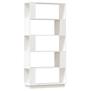 vidaXL Biblioth&egrave;que/S&eacute;parateur de pi&egrave;ce Blanc 80x25x163,5cm Pin massif