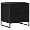 vidaXL Table de chevet Ch&ecirc;ne noir 50 x 39,5 x 50 cm Bois d'ing&eacute;nierie