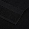 vidaXL Serviettes de bain FROGN 4 pcs noir 100x150 cm 360 g/m&sup2;