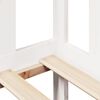 vidaXL Lit de jour et tiroirs sans matelas blanc 80x200 cm bois massif