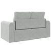 vidaXL Canap&eacute;-Lit 60cm Gris clair Velours