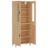 vidaXL Buffet haut Ch&ecirc;ne sonoma 69,5x34x180 cm Bois d'ing&eacute;nierie
