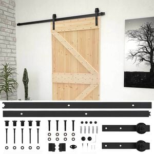 vidaXL Porte coulissante 80 x 210 cm Bois de pin massif