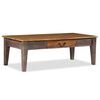 vidaXL Table basse Bois massif Vintage 118x60x40 cm