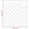 vidaXL Couettes & Duvets Blanc 240 x 260 cm Polyester