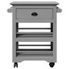 VidaXL Chariot de cuisine BODO gris 67,5x45x80 cm