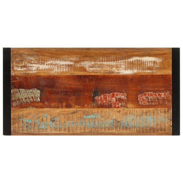 vidaXL Table de bar 110x55x110 cm bois massif de récupération