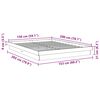 vidaXL Cadre de lit sans matelas 150x200 cm bois massif de ch&ecirc;ne