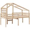 vidaXL Lit haut sans matelas 90x200 cm bois de pin massif