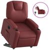 vidaXL Fauteuil inclinable &eacute;lectrique rouge bordeaux similicuir