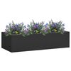 vidaXL Bo&icirc;te &agrave; fleurs de bureau Anthracite 90x40x23 cm Acier